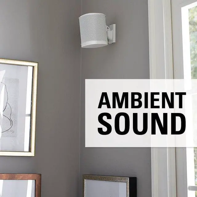Alt view image 11 of 13 - Sanus Wireless Speaker Swivel and Tilt Wall Mounts for Sonos ONE, PLAY:1, and PLAY:3 - Pair (White)