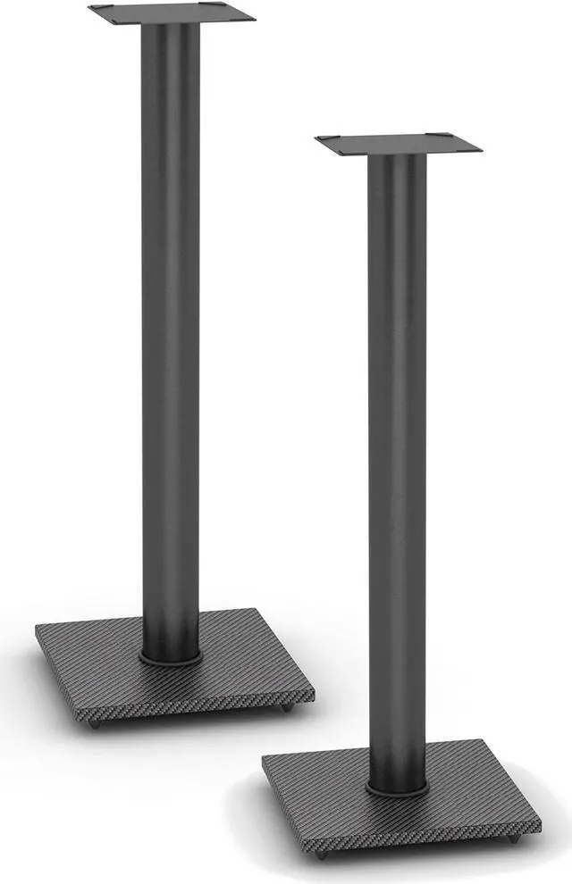 Alt view image 2 of 10 - Atlantic Speaker Stands for Bookshelf Speakers up to 20 lbs - Pair (Black)