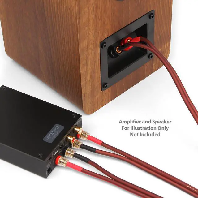 Alt view image 4 of 9 - Micca Pure Copper Speaker Wire with Gold Plated Banana Plugs, 14AWG, 6 Feet (2 Meter), Pair