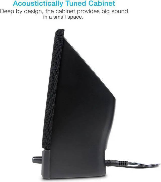Alt view image 7 of 19 - Cyber Acoustics CA-2014 multimedia desktop computer speakers - NEW
