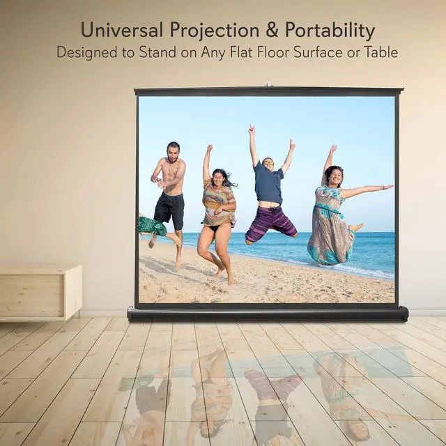 Alt view image 6 of 13 - Pyle PRJTP53 50 in. Projector Viewing Display Screen
