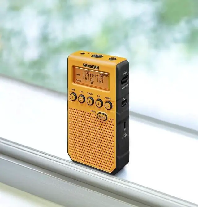 Alt view image 9 of 14 - Sangean - DT-800YL - Sangean DT-800YL Weather & Alert Radio - with Weather Disaster, Child Abduction Emergency (Amber