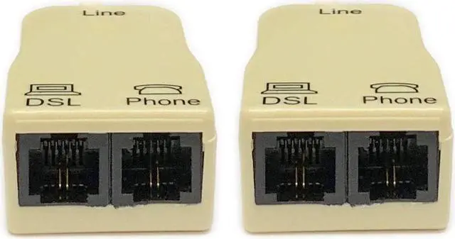 Alt view image 7 of 11 - iMBAPrice® (Pack of 2) In-line DSL Splitter w/ Noise Filter