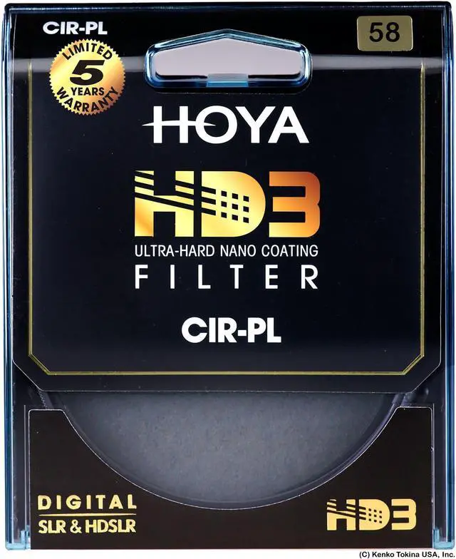 Alt view image 6 of 20 - Hoya 58mm HD3 Circular Polarizer Filter #XHD3-58CRPL
