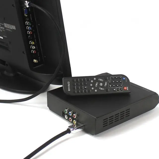 Alt view image 12 of 17 - CRAIG CVD401A Compact HDMI DVD Player with Remote in Black