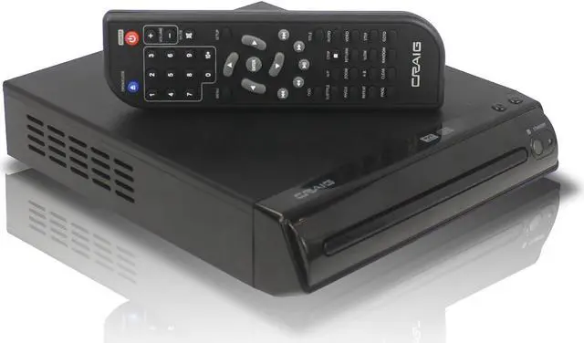 Alt view image 8 of 17 - CRAIG CVD401A Compact HDMI DVD Player with Remote in Black