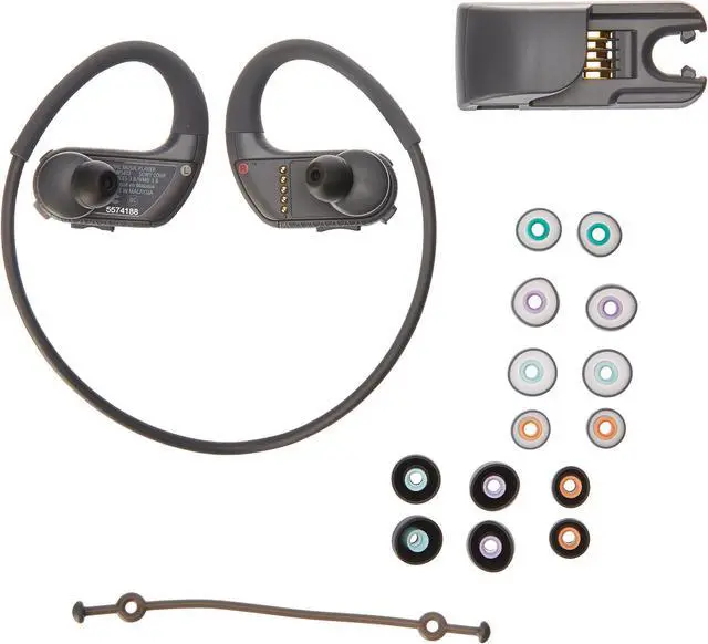 Alt view image 12 of 20 - Sony NWWS413BM 4GB Sports Wearable MP3 Player (Black)