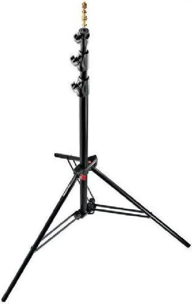 Alt view image 11 of 13 - Manfrotto 1005BAC 107" Air Cushioned Aluminum Ranker Light Stand with 3-Sections & 2 Risers, Black