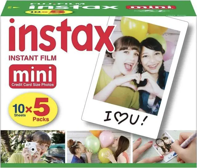 Alt view image 3 of 12 - Fujifilm Instax Mini Instant Film, 10 Sheets5 Pack(Total 50 Shoots)