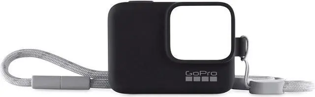 Alt view image 2 of 8 - GoPro Sleeve & Lanyard for HERO6 Black, HERO5 Black & HERO (2018) Cameras, Black