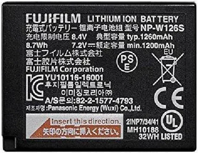 Alt view image 10 of 16 - Fujifilm NP-W126S Rechargeable Battery 16528470