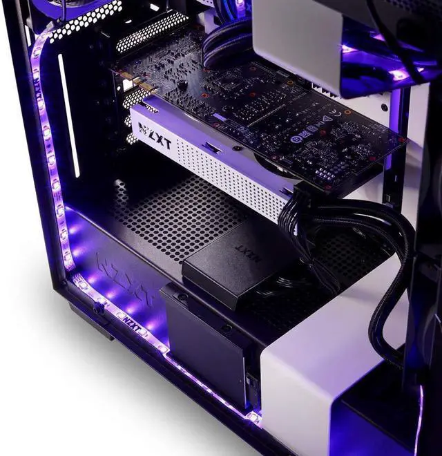 Alt view image 15 of 17 - NZXT HUE 2 RGB Lighting Kit - Four Magnetic LED Strips - Quad-Channel Support - Advanced PC Lighting System. AC-HUEP2-M1