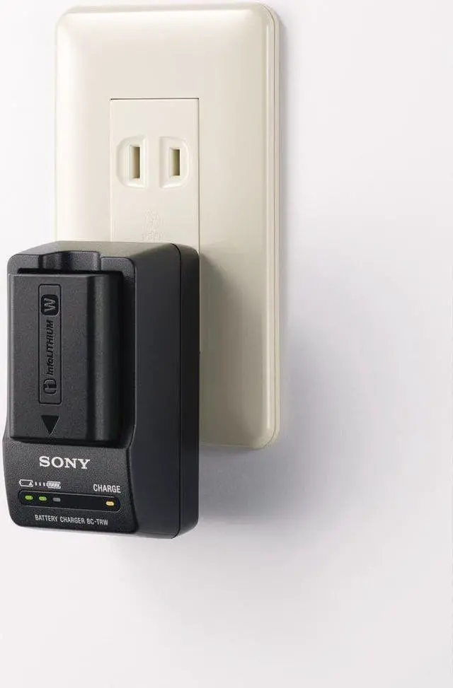 Alt view image 17 of 20 - Sony BC-TRW Compact 100/240V Quick Charger for  NP-FW50 Battery #BCTRW