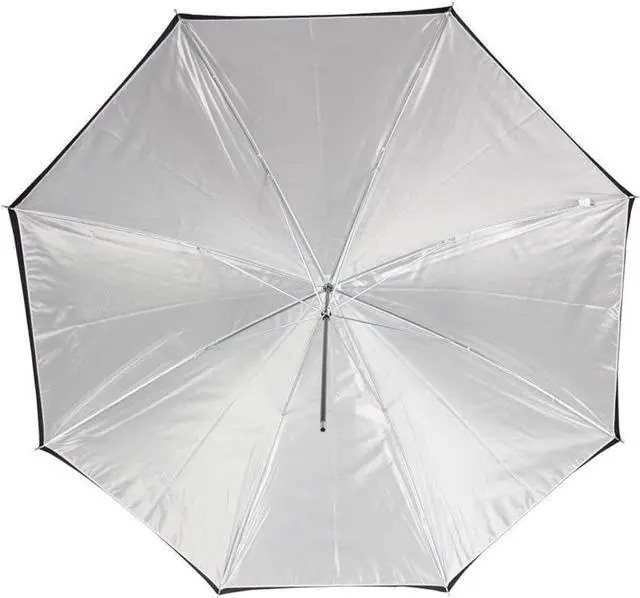 Alt view image 5 of 20 - Westcott 32in. White Satin Umbrella With Removable Black Cover