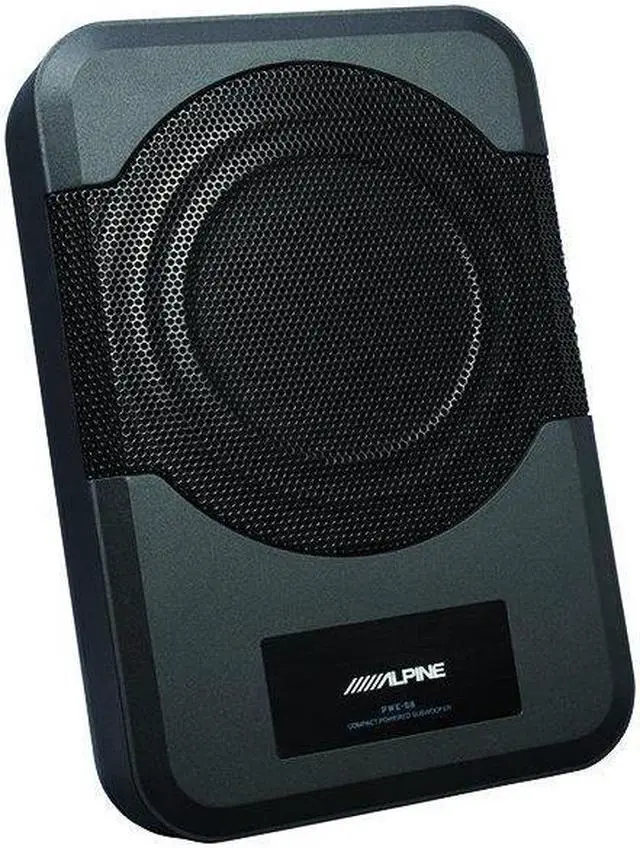 Alt view image 8 of 15 - Alpine Restyle 8" Amplified Subwoofer (PWE-S8-WRA) Custom Fit for 2011-Up Jeep Wrangler (4 door) - Under Seat Plug and Play 120 Watt Amplified Subwoofer