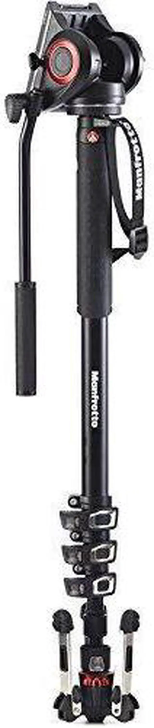 Alt view image 9 of 20 - Manfrotto Xpro Aluminum Video Monopod 4 Section