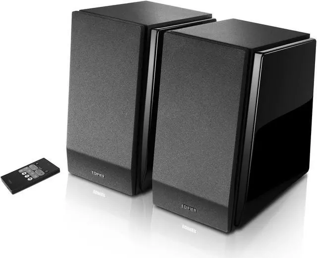 Alt view image 13 of 20 - Edifier R1850DB Active Bookshelf Speakers with Bluetooth and Optical Input - 2.0 Studio Monitor Speaker - Built-in Amplifier with Subwoofer Line Out