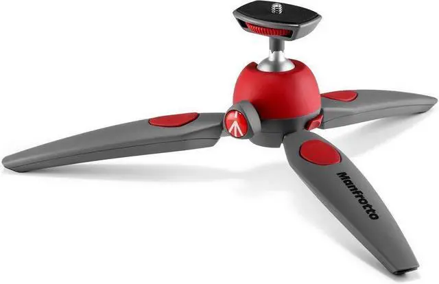 Alt view image 12 of 20 - Manfrotto PIXI Evo 2 Section mini Tripod - Red #MTPIXIEVO-RD