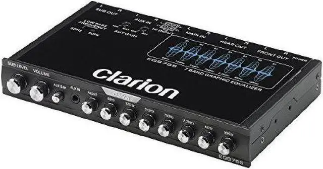 Alt view image 6 of 13 - Clarion EQS755 7-band Graphic Equalizer