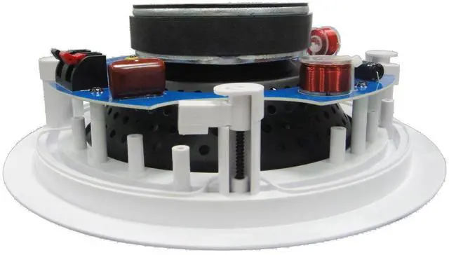 Alt view image 12 of 15 - 82C Silver Ticket 8" 120-Watt 2-Way In-Ceiling Speaker with Pivoting Tweeter (1 Speaker, White)