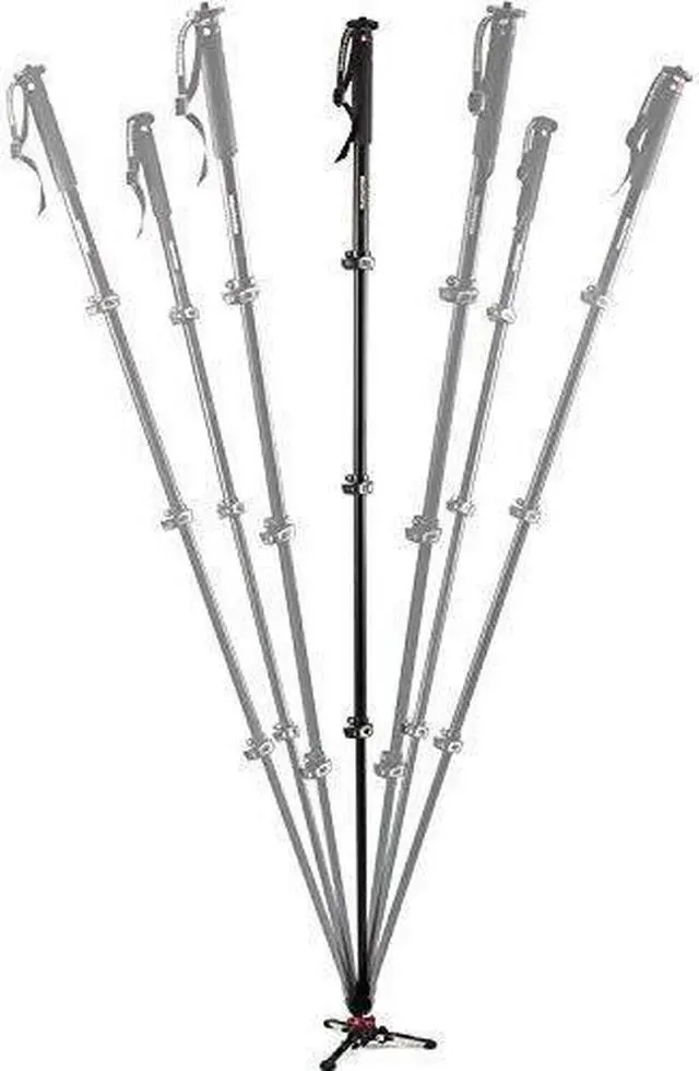 Alt view image 11 of 20 - Manfrotto Xpro Aluminum Video Monopod 4 Section