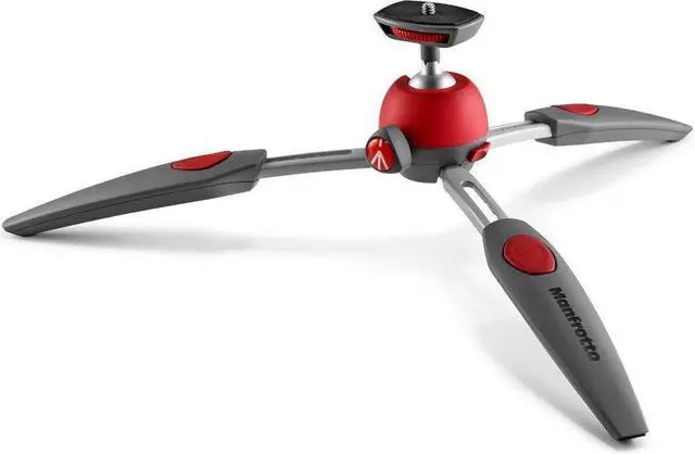 Alt view image 13 of 20 - Manfrotto PIXI Evo 2 Section mini Tripod - Red #MTPIXIEVO-RD