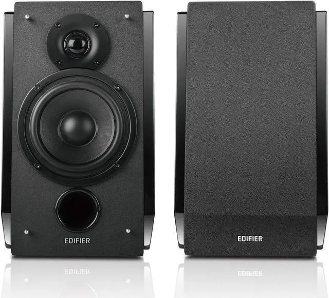 Alt view image 11 of 20 - Edifier R1850DB Active Bookshelf Speakers with Bluetooth and Optical Input - 2.0 Studio Monitor Speaker - Built-in Amplifier with Subwoofer Line Out