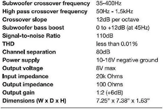 Alt view image 8 of 9 - Sound Storm SX210 2 way Car Electronic Crossover with Remote Subwoofer Control