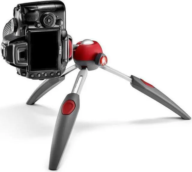Alt view image 15 of 20 - Manfrotto PIXI Evo 2 Section mini Tripod - Red #MTPIXIEVO-RD