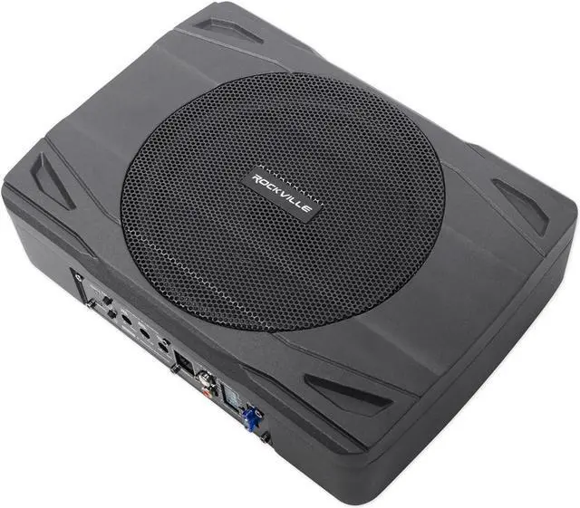 Alt view image 11 of 18 - rockville ss8p 400w 8" cast aluminum slim underseat active powered car/truck subwoofer sub