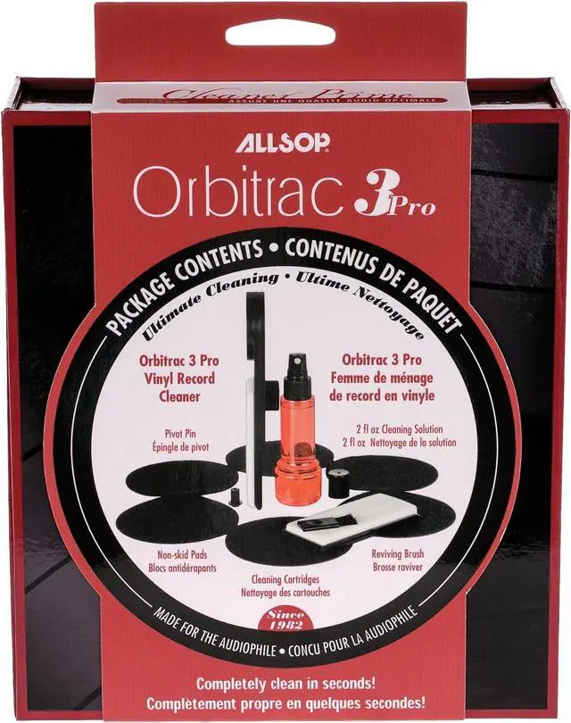Alt view image 8 of 12 - Orbitrac 3 Pro Vinyl Record Cleaning Kit