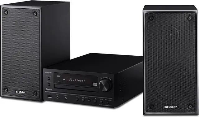 Alt view image 5 of 14 - Sharp XLHF102B HI Fi Component MicroSystem with Bluetooth