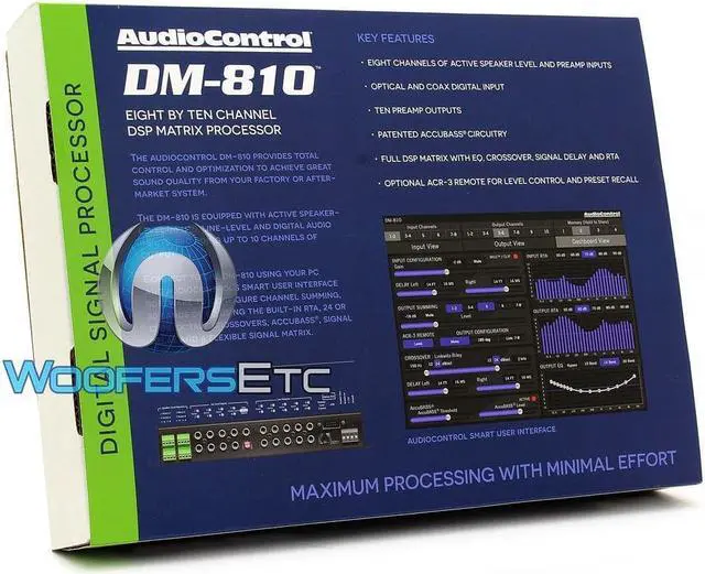 Alt view image 5 of 19 - AudioControl DM-810 8 By 10 Channel Matrix Digital Signal Processor
