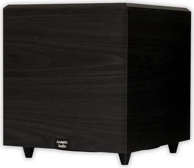 Alt view image 6 of 11 - Acoustic Audio PSW-12 500 Watt 12-Inch Down Firing Powered Subwoofer (Black)