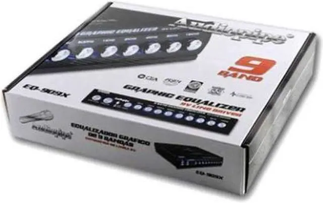 Alt view image 8 of 19 - Audiopipe EQ909X Voltage Display 9 Band Equalizer