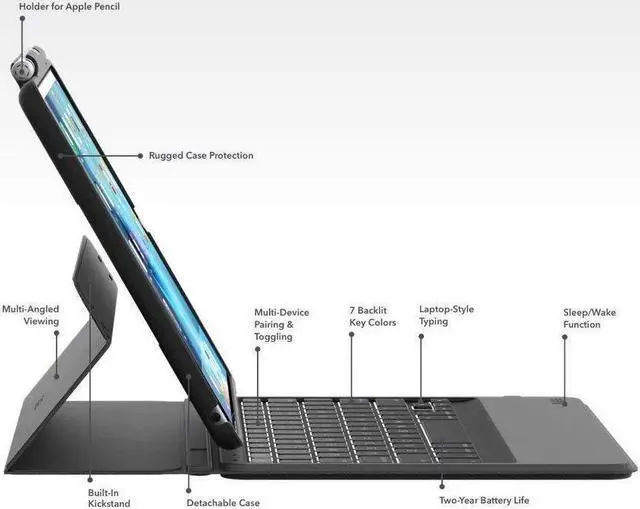 Alt view image 12 of 19 - ZAGG ID9RMK-BB0 RUGGED MESSENGER FOR APPLE