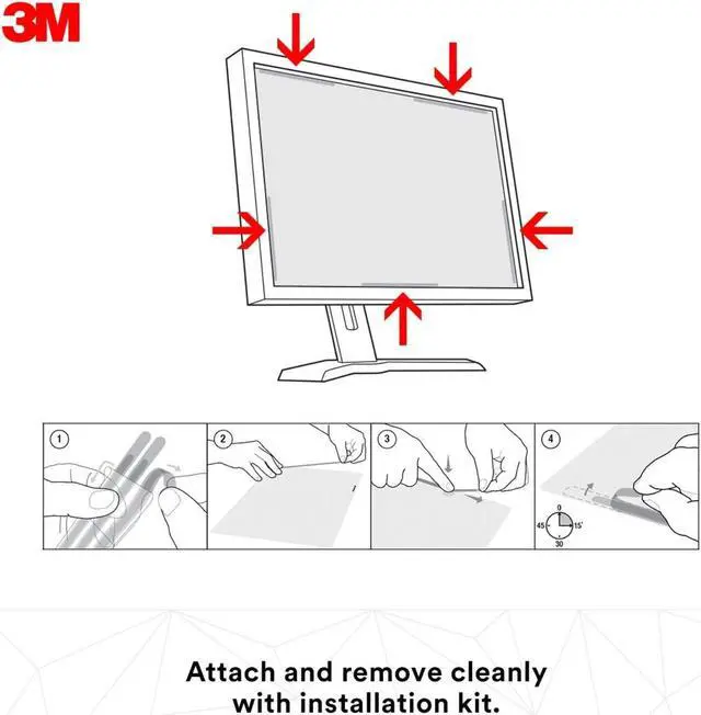 Alt view image 12 of 20 - 3M Frameless Notebook/Monitor Privacy Filters for 34 Widescreen Monitor 21:9