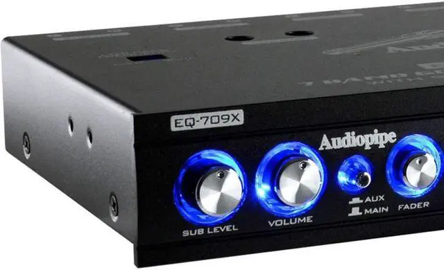 Alt view image 5 of 19 - Audiopipe EQ909X Voltage Display 9 Band Equalizer