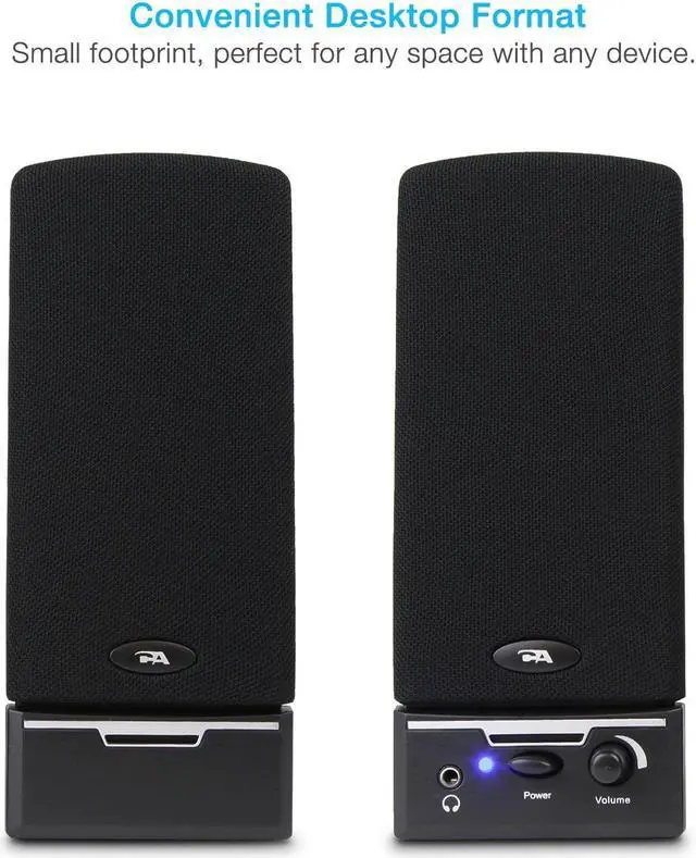 Alt view image 12 of 19 - Cyber Acoustics CA-2014 multimedia desktop computer speakers - NEW