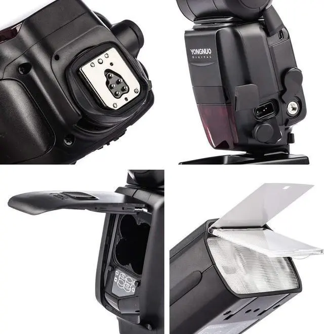 Alt view image 10 of 10 - yongnuo updated yn600ex-rt ii flash speedlite for canon's 600ex-rt/st-e3-rt wireless signal camera, master,usb firmware upgrade
