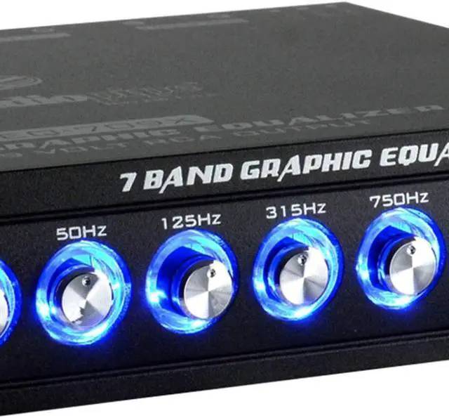 Alt view image 6 of 19 - Audiopipe EQ909X Voltage Display 9 Band Equalizer