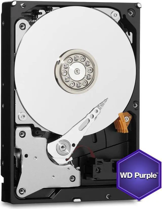 Alt view image 4 of 8 - WD Purple 2TB Surveillance Hard Disk Drive - 5400 RPM Class SATA 6 Gb/s 64MB Cache 3.5 Inch - WD20PURX [Old Version]