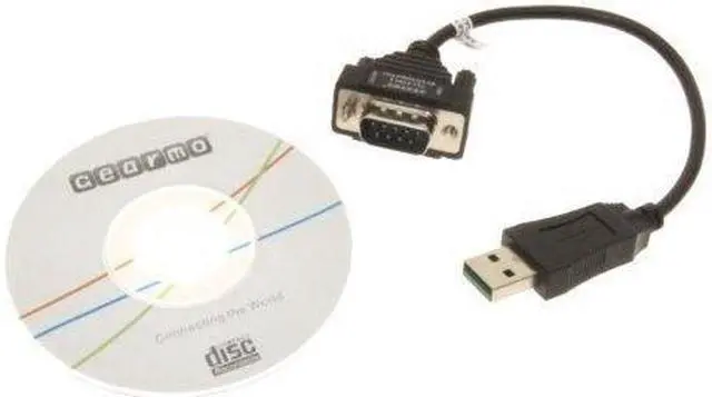 Alt view image 5 of 13 - Gearmo Windows 7 64-bit Compatible USB to Serial Adapter RS232 DB9 Short 8 Inch Cable
