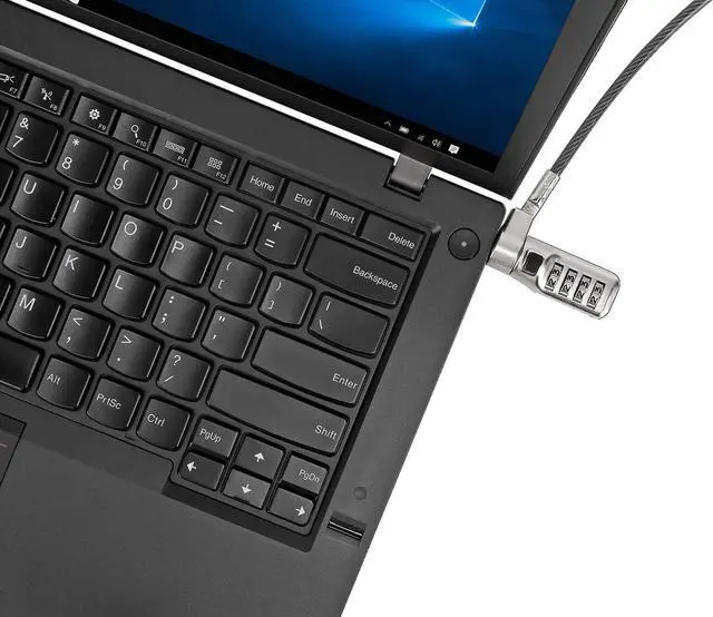 Alt view image 7 of 10 - Targus DEFCON 3-in-1 Universal Resettable Combo Cable Lock ASP86RGLX