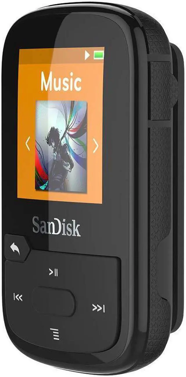 Alt view image 6 of 16 - SanDisk Clip Sport Plus 16 GB Flash MP3 Player - Black