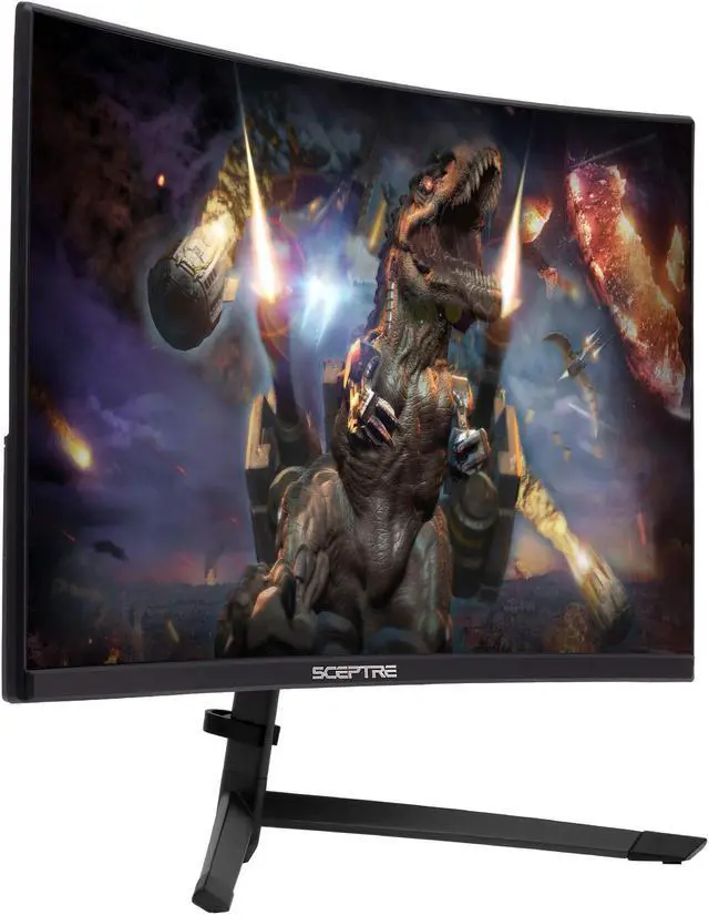 Alt view image 8 of 20 - Sceptre 23.6" Metal Black C248B-144RN Full HD 1920x1080 144Hz AMD FreeSync DisplayPort 2xHDMI Built-in Speakers Edge-less Curved Gaming LED Monitor