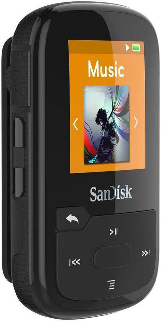 Alt view image 7 of 16 - SanDisk Clip Sport Plus 16 GB Flash MP3 Player - Black