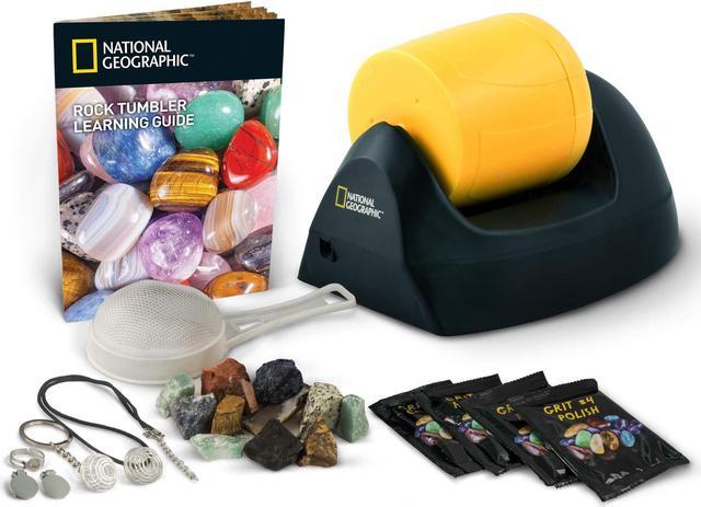 Vejfremstillingsproces Ritual katastrofe NATIONAL GEOGRAPHIC Starter Rock Tumbler Kit-Includes Rough Gemstones, 4  Polishing Grits, Jewelry Fastenings & Detailed Learning Guide - Great Stem  Science Kit For Mineralogy & Geology Enthusiasts Learning & Educational -  Newegg.com