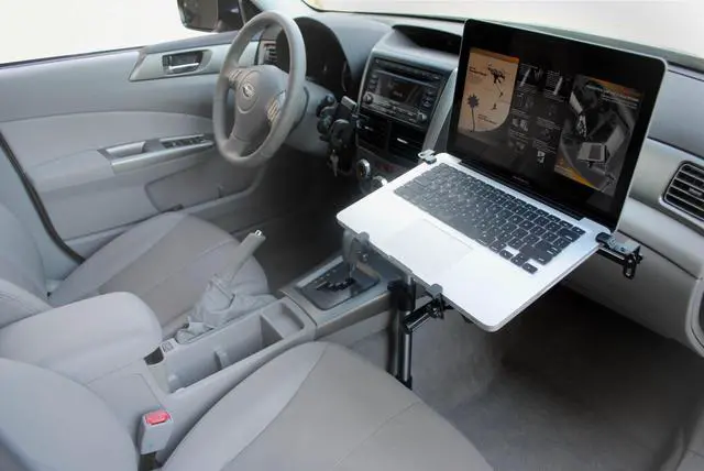 Alt view image 10 of 17 - *Bundle Deal* Mobotron MS-526-SS Heavy-Duty Car SUV iPad Notebook Laptop Mount Holder Stand + Mobotron SS-104 Screen Stabilizer