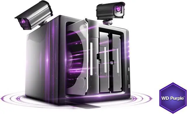 Alt view image 17 of 20 - WD Purple 4TB Surveillance Hard Disk Drive - 5400 RPM Class SATA 6 Gb/s 64MB Cache 3.5 Inch - WD40PURX [Old Version]